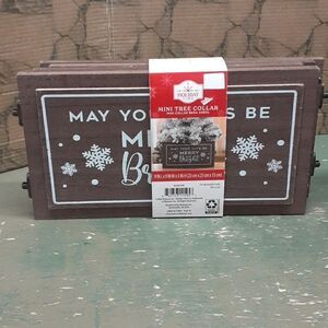 Mini tree collar to set your tree in to hide base